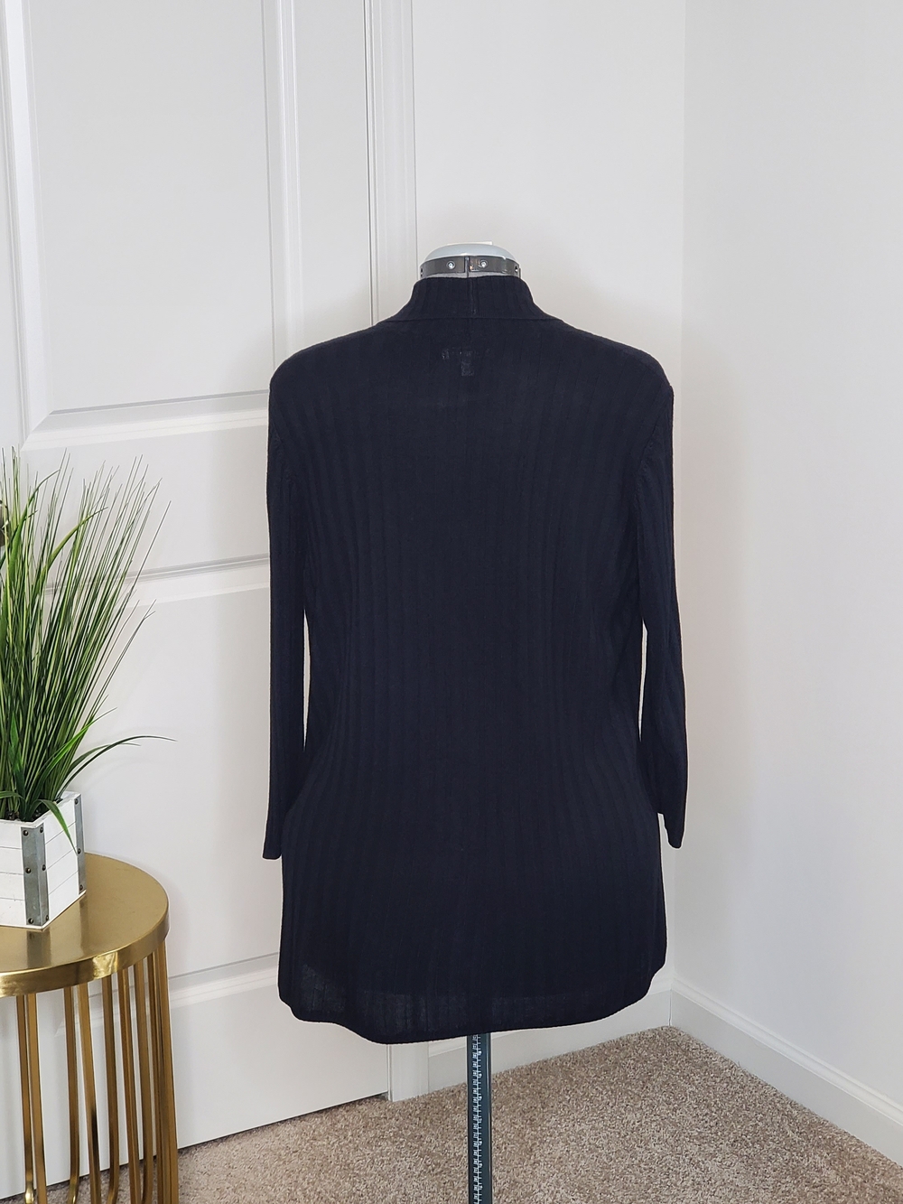 Croft & Barrow Women's Cardigan Sweater, Black (Size XL) - Picture 3 of 8